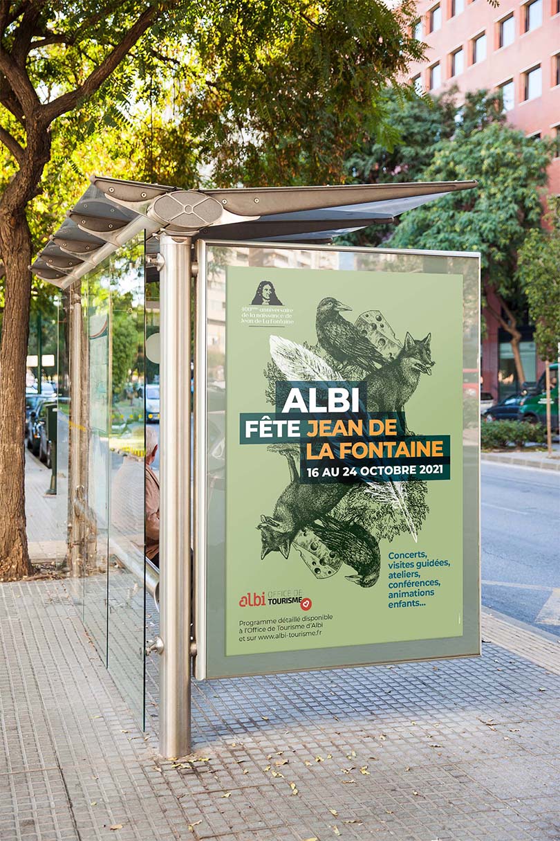 Affiche évènementielle pour l'Office de Tourisme d'Albi