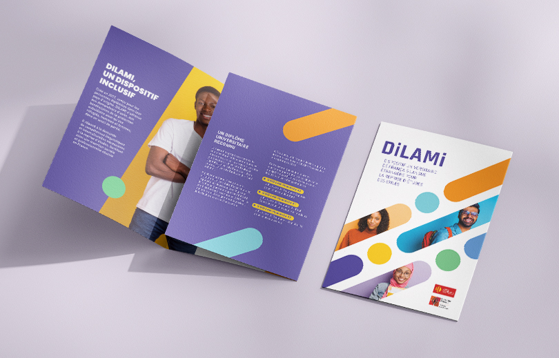 Brochure DiLAMi conçue pour l'Université de Toulouse